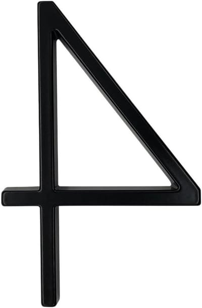 Huisnummer Plaques - Adresnummers Deur - Huis Herkenbaar Maken - Rustieke Gehamerde Look - 12 cm Hoog - Antiek Zwart