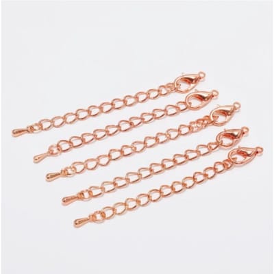 Kreeft Gesp Verlenging Staartketting, DIY Armband Ketting Accessoires, Sieraden Maken Verbinding Verlengketting Handgemaakte Materialen 19pcs rosé gouden kleur