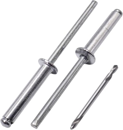 Blindklinknagels - Popnagels - Bevestigen van materialen - Met stalen doorn - 4.8 x 26 mm