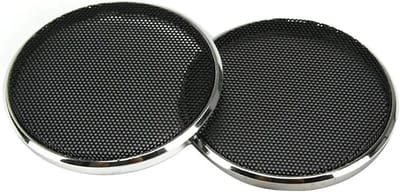 Luidspreker Grille - Speaker Cover - Autoluidspreker Bescherming - Universele Pasvorm - 2 Inch - Zilver Zwart