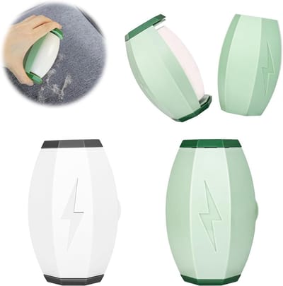 Herbruikbare Pluisrollers - Wasbare Verwijderaar - Kleding Reinigen - Sterke Hechting Gel - 10cm Diameter - Groen Wit