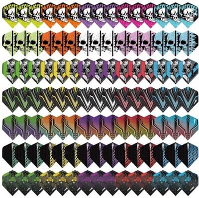 Dart Flights - 35 Sets van 105 Stuks, Standaard Dart Accessoires voor Zachte en Stalen Punt Darts