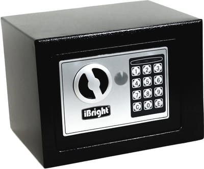 Elektronische Kluis Met Cijferslot - Veilig en Compact Kluisje - Zwart - 230x170x170