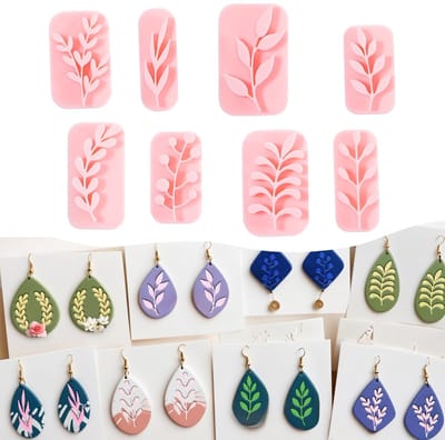 Allecto - Kleisnijder - Mini Kleisnijder voor Sieraden - 8 Vormen - Creatieve Tools voor Hobby - Eenvoudige Creaties - Geschikt voor DIY - Formaat ...