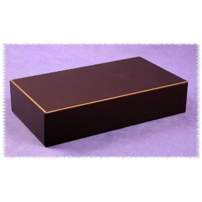 Hammond Electronics 1431-14BK3 Behuizingsdeksel 219 x 76 x 1 Staal Zwart 1 stuk(s)