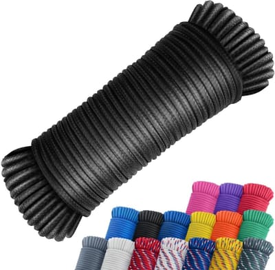 BOTC Scheerlijnen - 1x30 meter - Tentuitrusting - Kamperen en outdoor - Kamperen - Zwart