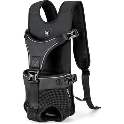 TAILUP Pet Carrier Rugzak voor Honden Waterbestendig Verstelbaar Comfortabel Handig Geschikt voor S zwart