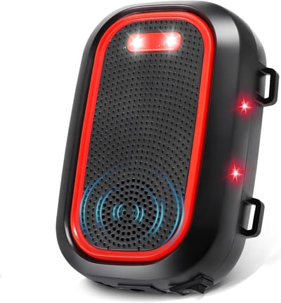 Marterafschrikmiddel voor in de auto met zaklamp, marterafschrikmiddel voor binnen en buiten, marterbescherming voor de auto, marterafschrikmiddel voor zolder met zaklamp en ultrasoon geluid, voor auto, effectief tegen muizen, marterafweermiddel