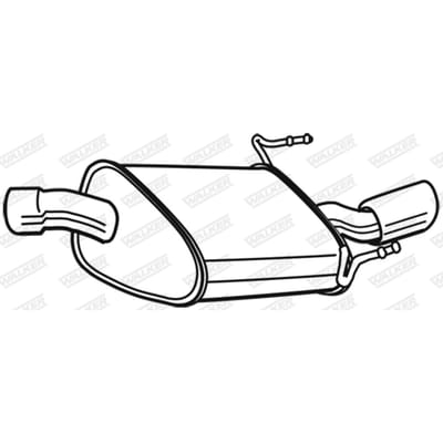 Geluiddemper achter WALKER 23034