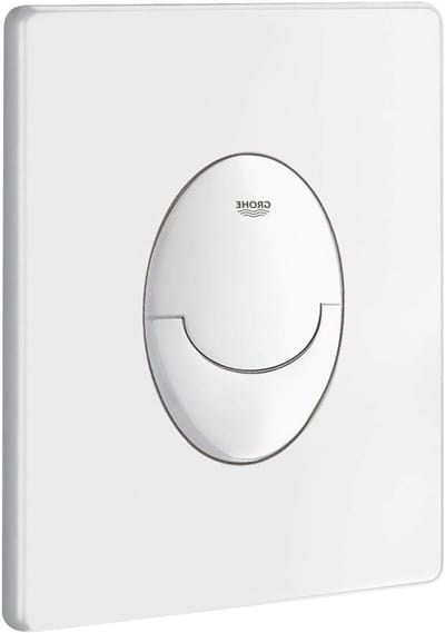 Bedieningsplaat Toilet - Spoelplaat - Toilet Spoelen - Dubbele Spoeltechniek - Rechthoekig - Wit