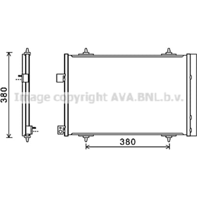 Condensator, airconditioning AVA COOLING CNA5274D AVA