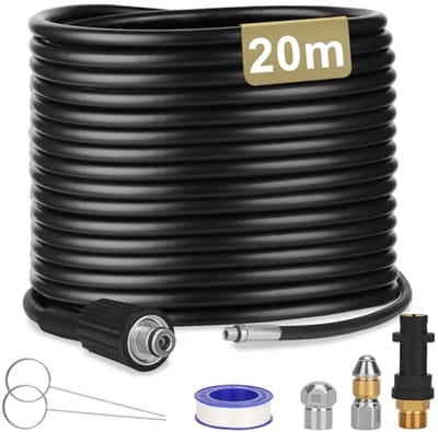 Hogedrukreiniger Reinigingsset voor K2-K7 Series met 20 Meter Slang, Accessoires en Verlengstukken