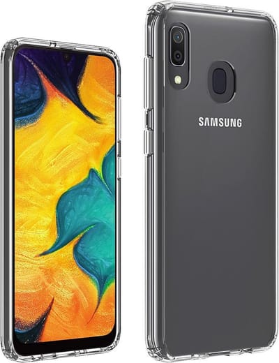 Pearlycase Pvc Siliconen case Backcover Hoesje Transparant Geschikt voor Samsung Galaxy A30