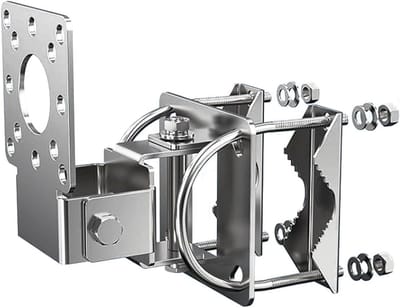 Montageadapter - Verstelbare Houder - Antenne Bevestigen - 3-Assige Verstelling - 120 mm Hoogte - Zwart