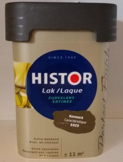 Histor Perfect Finish Lak Zijdeglans 0,75 liter - Kenmerk