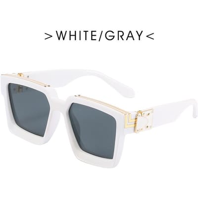 Man Designer Stijlvolle Spiegel Zonnebril Vierkant Retro Zonnebril Mannelijk Retro Zwart Buiten Reizen Spiegel Oculos De Sol