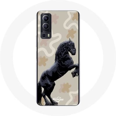 Vivo Y72 Case Fries Zwart Paardenras zwart
