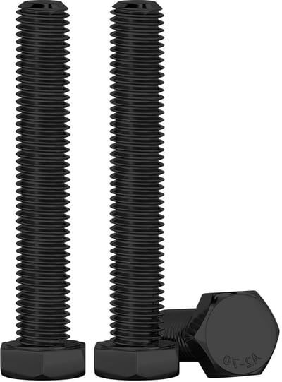 M10 Hex Bolts Zwart RVS A2 V2A 100mm - 10 Stuks DIN 933 Machine Schroeven voor Diverse Toepassingen