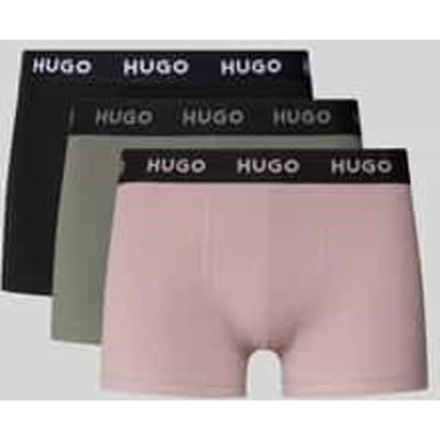 slim fit trunks van katoenmix in set van 3 model 'PACK'