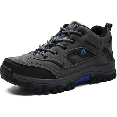 Chaussures de randonnée pour hommes, chaussures d'extérieur, de neige, imperméables, de trekking, de montagne, baskets, grande taille 36-47 47 black