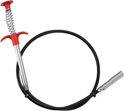 Afvoer Ontstopper - Leiding Reiniger - Verstopping Verhelpen - Flexibele Spiraalveer - 16 Meter - Zilver