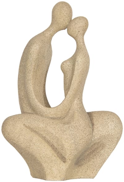 Clayre & Eef Decoratie Beeld 16x8x25 cm Beige Kunststof