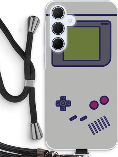 Case Company® - Hoesje met koord geschikt voor Samsung Galaxy A35 hoesje met Koord - Game On - Telefoonhoesje met Zwart Koord - Bescherming aan alle Kanten en Over de Schermrand