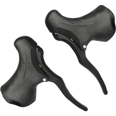 Lichtgewicht Aluminium Fietsremhendel MTB Mountainbike Fietsremhendels Voor- en Achterremhendels Racefietsstuur Black black