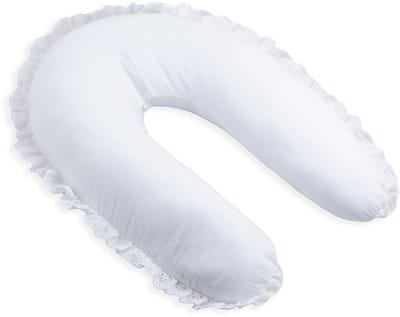 Baby's Only Voedingskussen - Zwangerschapskussen - Zijslaapkussen - Lichaamskussen Calm - Wit - 160 cm