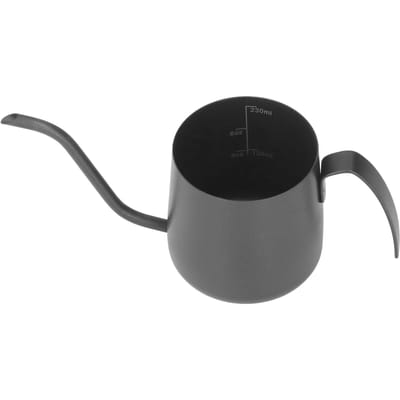 Bouilloire à café Acier Inoxydable Col de Cygne Épaissir Poignée Confortable Cafetière à Goutte avec Échelle 350ml L(for 6.5-9kg)