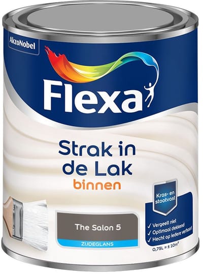 Flexa - Strak In De Lak Binnenlak Zijdeglans - The Salon 5 - Mengverf - 750 Ml