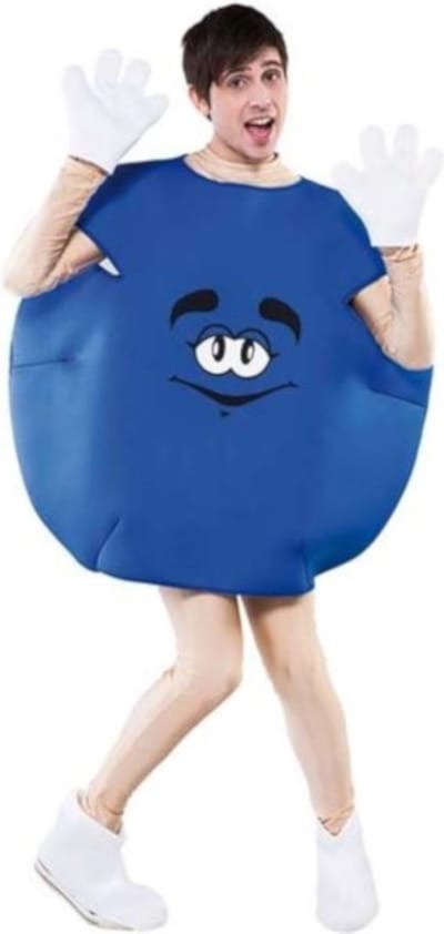 Blauwe snoep