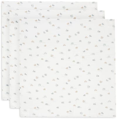Jollein - Hydrofiele Doek Small 70x70cm - Inbakerdoek - Zacht Katoen - 3 Stuks - On The Go