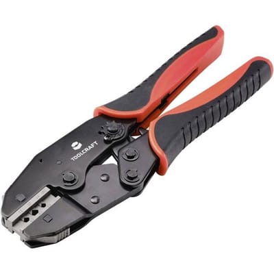 TOOLCRAFT TO-7827786 Krimptangset 280 mm Incl. krimp-assortiment met koffer 1 set(s)
