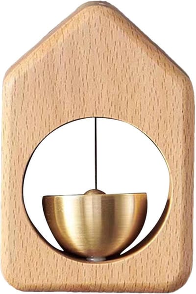 Japanse Deurbel - Houten Deurbel - Gastvrije Sfeer Creëren - Magnetische Bevestiging - 10 x 6 cm - Beuken