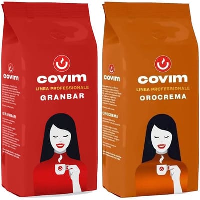 COVIM Orocrema Granbar Linea Professionale - Mixverpakking - 2kg (2x1kg) Koffiebonen