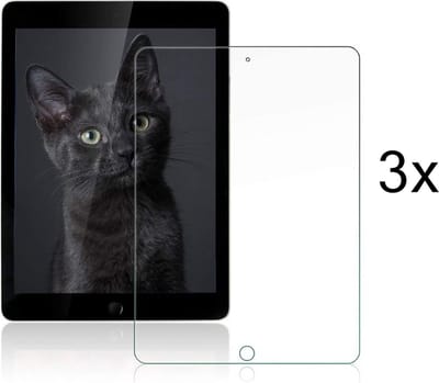 Arara Screenprotector Geschikt voor iPad 5/6 screenprotector - screenprotector iPad 5 - screenprotector iPad 6 - temperd glass iPad 9.7 (2017/2018) - 3 Stuk