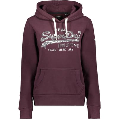 Superdry Dames Trui Vl Boho Sparkle Hood  - Maat S