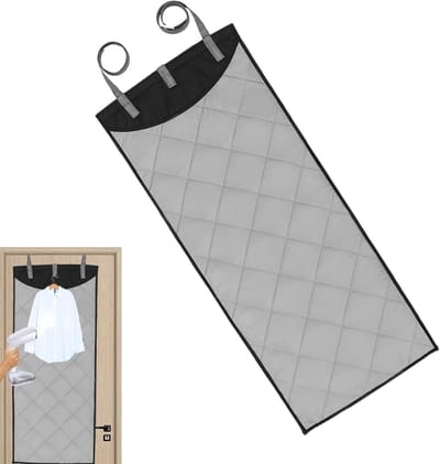 Strijkmat boven deur - Verticaal strijkstation - Kleding kreukvrij maken - Hittebestendig ontwerp - 115 x 48 cm - Enkel attribuut