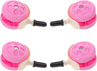 Zwenkwielen Kinderwagen - Loopwiel Vervanging - Kinderen Leren Lopen - Fluisterstil Ontwerp - 9.50X5.50X5.00CM - Roze