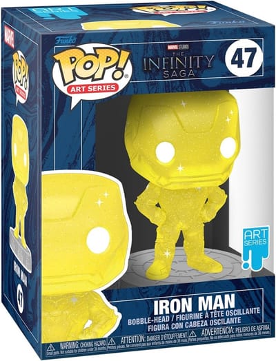Funko The Avengers Verzamelfiguur Marvel POP! Art Series Iron Man Yellow 9 cm Geel