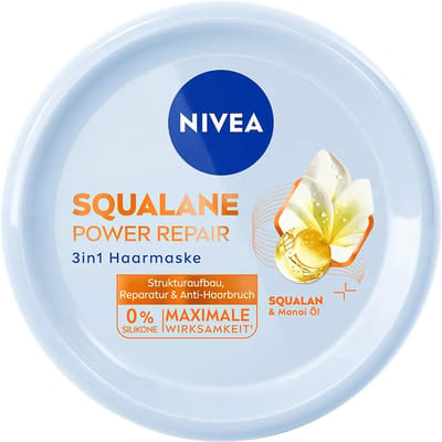 NIVEA Squalane Power Repair, 200 ml, Vrouwen, Beschadigd haar, Dof haar, Alle kleuren, Voedend, Reparatie, Smoothing, Verzachtend, Squalaan