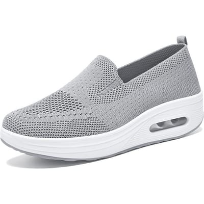 Sportschoenen voor dames, lente, mesh, ademend, lichtgewicht, casual, wandelschoenen voor dames, ademende schoenen, De Mujer 36 gray