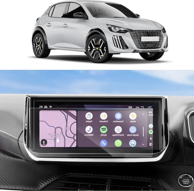 2-Pack Screen Protector voor Peugeot 208 en 2008 - GPS Navigatie Beschermfolie 10 Inch, Krasbestendig en Duurzaam