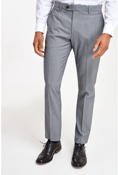 Next - Heren - Slim Fit - Chique stretchy broek - Grijs