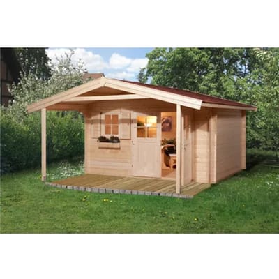 Weka Tuinhuis Met Overkapping 111 Type A Gr2 300x380cm