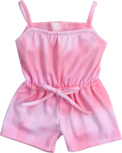 Sophia's Poppenkleding voor Modepop - Romper - Poppen Accessoires - Roze/Tie-Dye