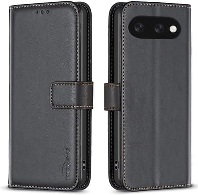 BINFEN Hoesje - Geschikt voor Google Pixel 9a Hoesje - BINFEN Color Book Case - Zwart