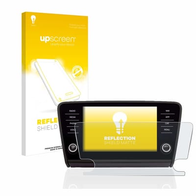 upscreen - Screenprotector voor Skoda Octavia 2017 Infotainment System - Folie Beschermfolie anti glare matte