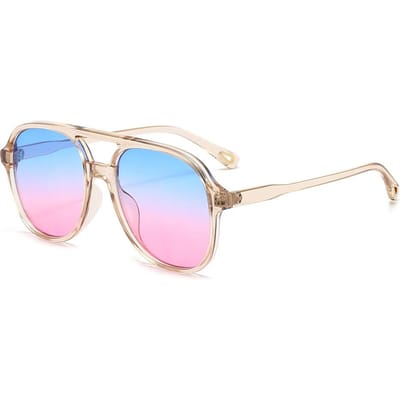 Nieuwste Dames Aviator Zonnebril Heren Retro Vierkant Zonneklepbril Dames Luxe Zonneklepbril Retro Stijlvolle Dames Zonnebril UV Bescherming 400 as picture